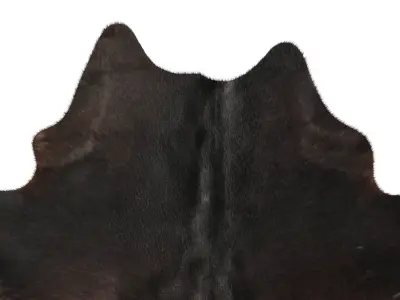 Black and White Cowhide Rug B3144 3D model