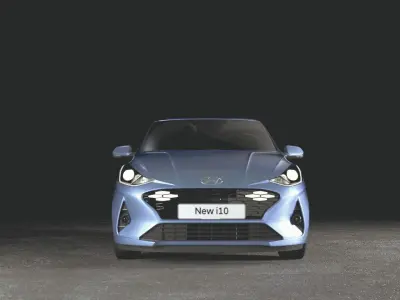 New Hyundai i10 2024 3D Model - Rigged 3D model