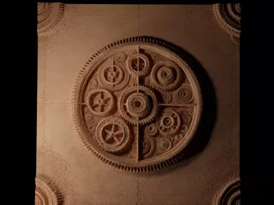 Gear and Cogs CNC 3d Print High Relief Sand Casting 3D print model