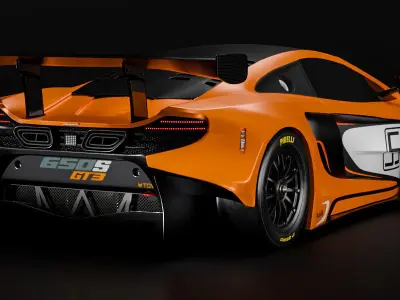 McLaren 650S GT3  3D model