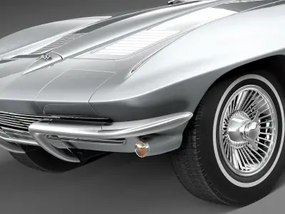 Chevrolet Corvette C2 coupe CG 3D model