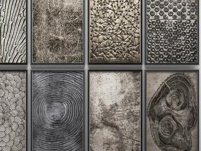 Collection of paintings for walls 12 3D model