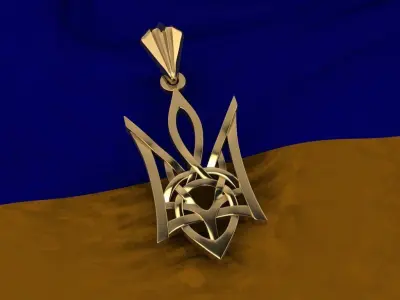 Ukrainian Trident 3D print model 11