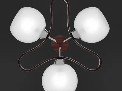 Hanging lamp Low-poly 3D model