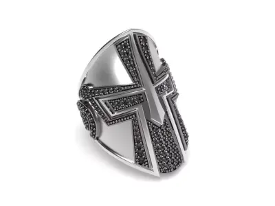 Spartan helmet Ring - Jewelry 3D - AN-627 3D print model