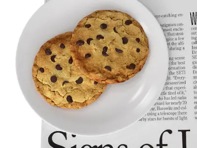 Coffee and magazine  3D model