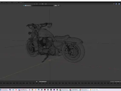 Crazy Harley Davidson 3D model