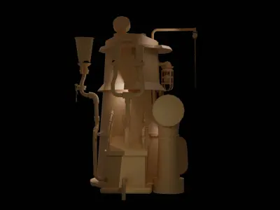 House stylized basemesh cartoon lowpoly Low-poly 3D model