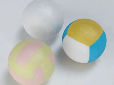 Volley Ball Low-poly 3D model