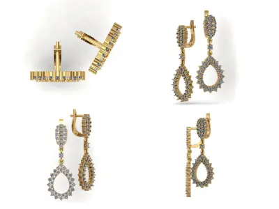 Earrings bi 22 3D print model