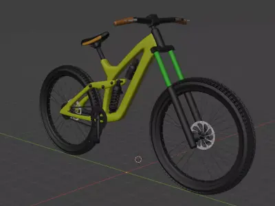 Realistic 3D Bicycle Model Detailed  Optimized 3D print model