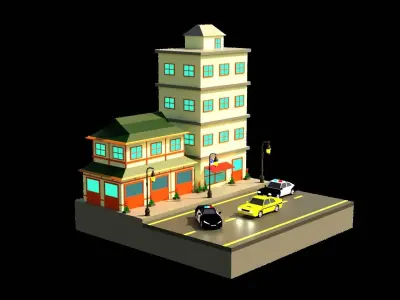 Land H2 Low-poly 3D model