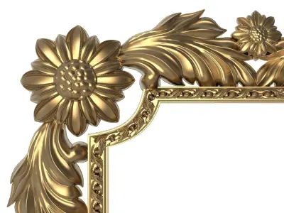 Carved Picture Frame 3D model