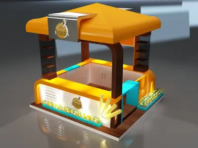 Booth Exhibition Stand a331a 3D model