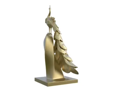 Peacock Statue  3D print model