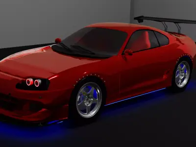 Toyota Supra - Optional Underglow LEDs 3D model