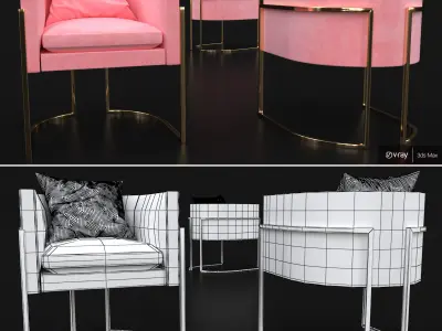 JULIUS  SIDE CHAIR 3D model