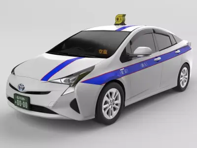 Japanese Taxi Kojin TOYOTA Prius2016 3D model