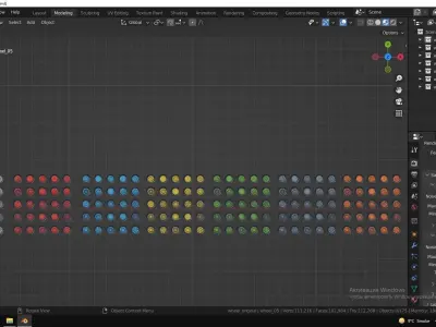 Low Poly Wheels Pack Low-poly 3D model