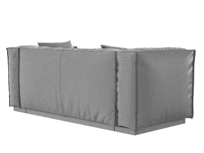 BLU DOT Cleon 74 Leather Sofa 3D model