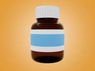  pill bottle Free 3D model