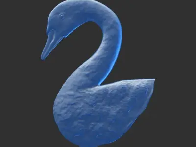 duck panel relief 3D print model