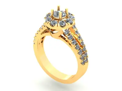 Solid Love Wedding Ring 371 3D print model