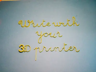 HANDWRITTEN TYPOGRAPHY 3D print model
