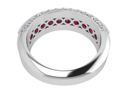 Channel Setting Band Ring 3549 3D print model