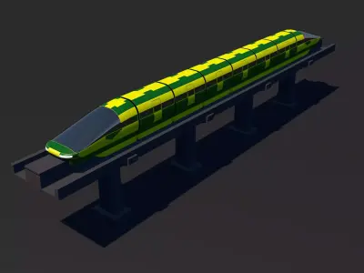 Monorail Train 3D model