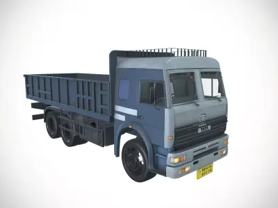 Tata LPT2518 TC 10 Wheeler Truck Low-poly 3D model