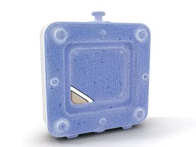 Industrial Wall Light Model Pack with Metal Casing Low-poly 3D model