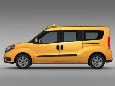 Fiat Doblo Maxi Taxi 152 2017 3D model