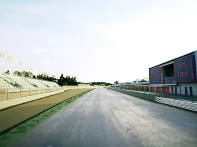 Imola Circuit - Enzo and Dino Ferrari Circuit - Italy Low-poly 3D model