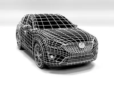 MAZDA CX5 LOWPOLY Low-poly 3D model