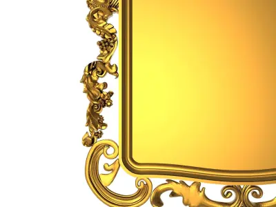 carved frame 3D model 66