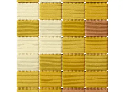 FABRICK Cord Panels Mosaic Murals by Brocoloco 3D model