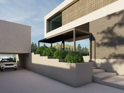 MODERN VILLA 3D model 7