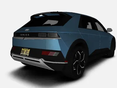 Hyundai Ioniq 5 SE US-Spec 2023 Gameready Low-poly 3D model