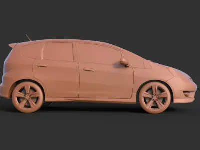 Honda Fit 2009 3D print model