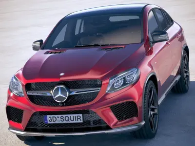 Mercedes GLE AMG coupe 2018 3D model