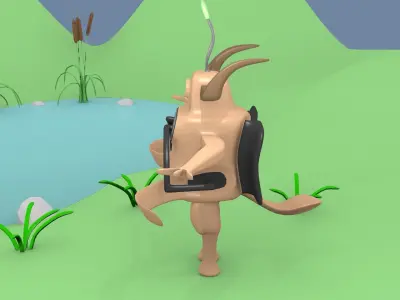 Sci-Fi Monster 2 Free 3D model