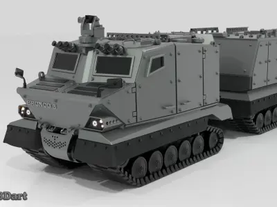 Bronco All Terrain Tracked Carrier 3D print model