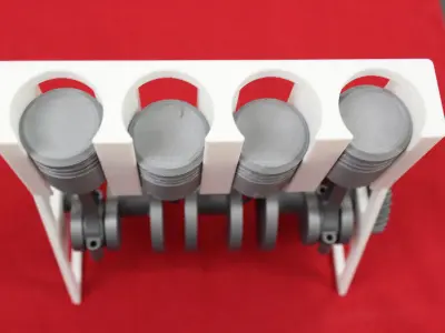 4  cylinder engine ready to print 3D print model