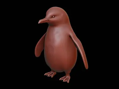 Penguin Animal Sculpture 3D print model get