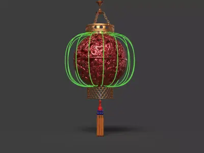Chinese dragon ball  lantern  3D model purchase