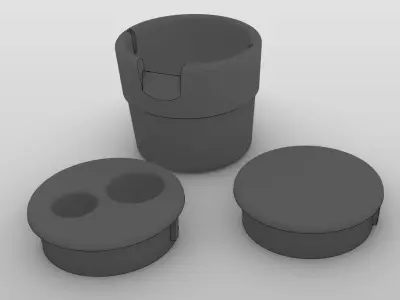 VW Cup Holder 3D print model