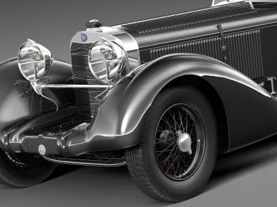 Mercedes-Benz 710 SSK Trossi Roadster 1930 3D model