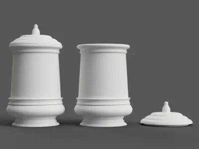 PLANTER - VASE - GARDEN URN - CANDY DISH - JAR  3D print model