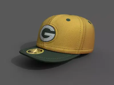 Human cap hat 3d model ver2 Low-poly 3D model
